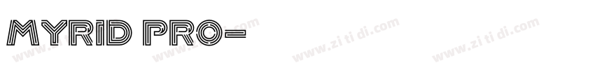 Myrid pro字体转换